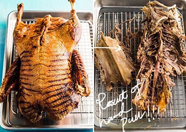 The Best Slow Roast Duck (A recipe from a chef) - The duck is stuffed with citrus, then slow cooked until the meat is falling off the bones and the skin perfectly crisped. | omnivorescookbook.com