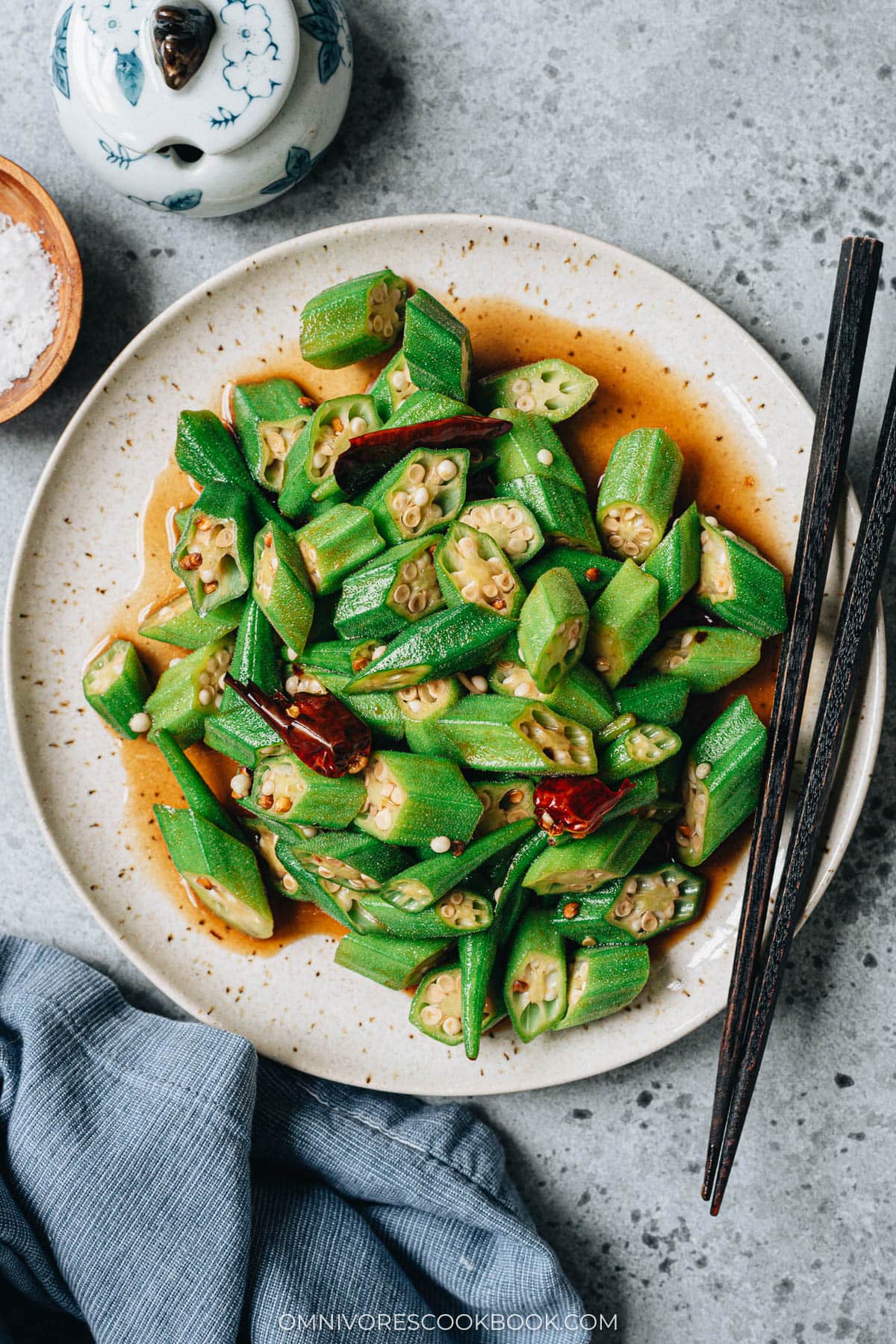 Okra stir fry